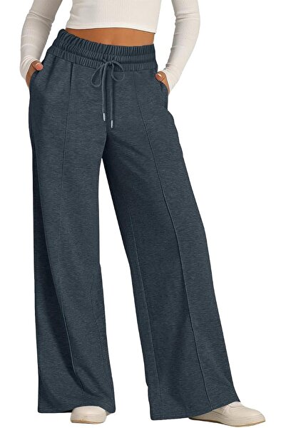 GENERAL Women's Athletic Pants Wide Leg Lightweight High Waist Sweatpants wit...