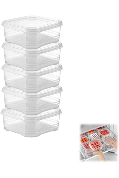 Morvena Picks Pachet de 5 -Saci de congelator transparenti pentru carne -Cu c...