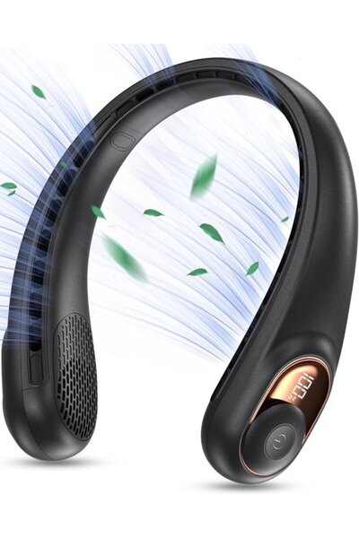 Morvena Picks Ventilator montat pe gât, fără pale, ultra-silențios, 3600 mAh,...