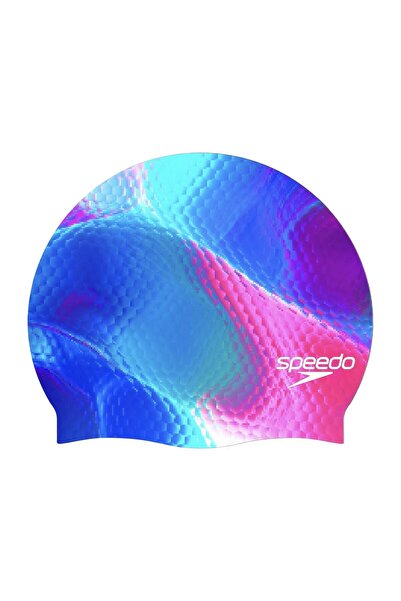 SPEEDO Prınted Sılc Cap Au Unısex Mor Yüzücü Bonesi UNISEX YÜZÜCÜ BONESİ 8-08...