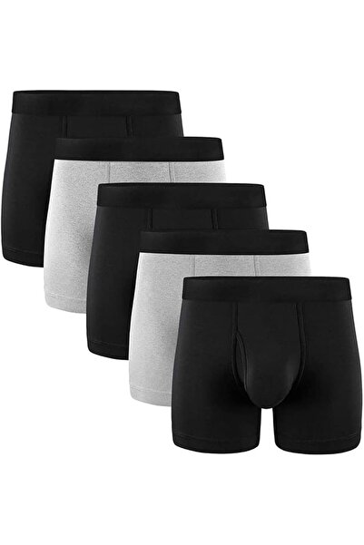 GENERAL DIYANOO Mens Trunks Underwear Cotton Boxer Briefs Short Leg Comfortab...