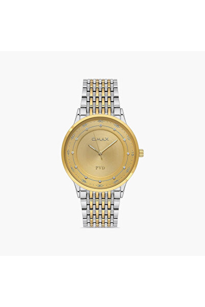 G-SHOCK Omax Men 41 MM Gold Analog Stainless Steel Watch | 00RNS001N001