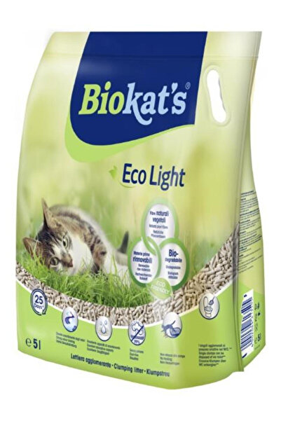 sevgipet BIKTS Eco Light Bitkisel Pelet Kedi Kumu 5 L (Doğal Topaklanan Tozsu...