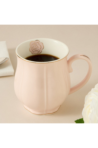 Lifestyle Rose Accent Porcelain Mug - 330 ml