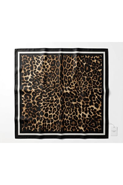 IŞIKTAŞ COLLECTİON Leopard Pattern Bandana Scarf 50*50 cm