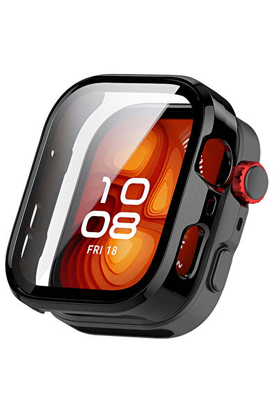 Techsuit Carcasă pentru smartwatch Huawei Watch Fit 4 Pro, Techsuit, negru - ...