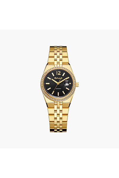 Omax Women's Analog Round 30 MM Metal Clasp Watch | SQ-BD004G21I3