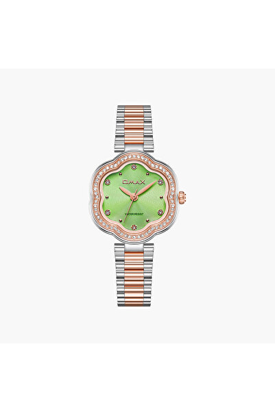 Omax Women's Analog Asymmetric 32 MM Metal Clasp Watch | SQ-CS016COSS4