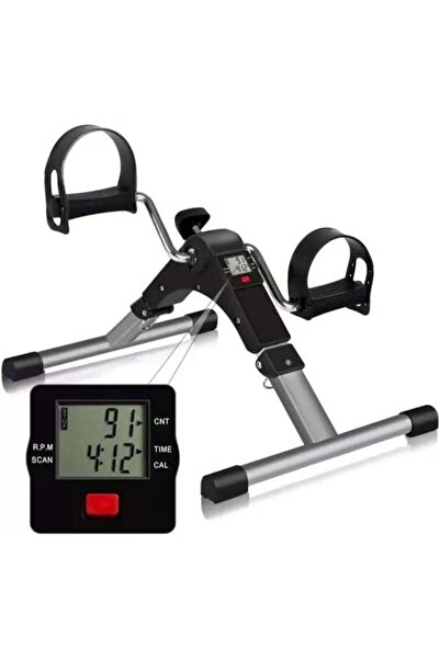 Gennext Mini Portable Folding Pedal Exerciser for Arms & Legs, LCD Display, A...
