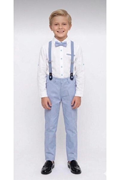 aykidsclup Boy's Bow Tie Suspender Suit – 62181
