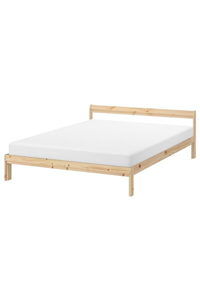 IKEA Çift Kişilik Karyola İskeleti 160x200 cm Huş Modern Ahşap Yatak Odası