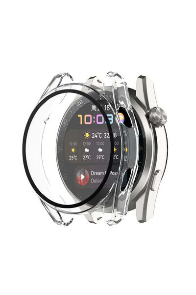 Techsuit Smartwatch case for Huawei Watch 3, Techsuit, transparent - transparent
