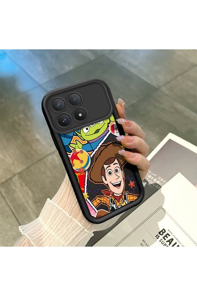 ucuc حافظة سيليكون سوداء متوافقة مع هاتف Xiaomi Redmi K90 5G مقاومة للصدمات م...