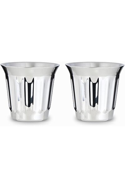 GENERAL Ezzyd and Razzle Double Wall Stainless Steel Espresso Cup Set, Vertic...