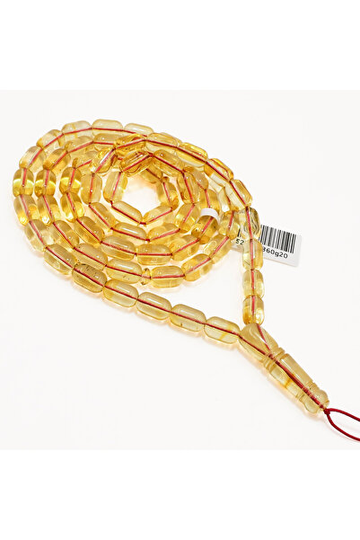 Generic Brand Clear Baltic Amber Rosary with Inclusions – 66 Beads 6/10mm Ova...