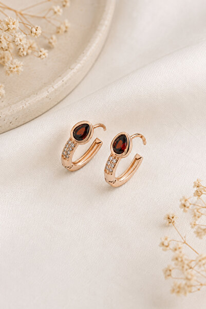 Archhazel Jewelery Bordo Sapphire Zircon Stone Xuping Earrings