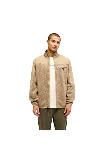 Quiksilver Keller Outdoor Fz Men's Beige Sweatshirt Men's Sweatshirt Eqyft05252
