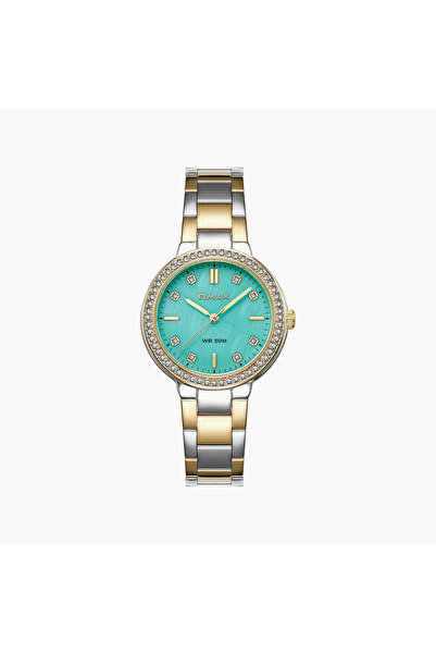 Omax Women's Analog Round 34 MM Metal Closed Band Watch | 00ASS004T009