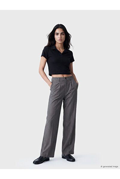 LC Waikiki Pantaloni de damă cu picioare largi