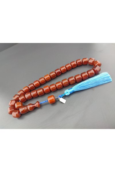 İskeçe Tesbih Zeyn Usta Eseri Double Sandpaper Double Polish Large Size Squee...