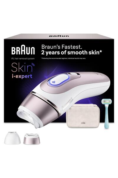 Braun IPL Skin i·expert, Evde Lazerle Tüy Alma, App ile, Çanta, Gillette Venu...