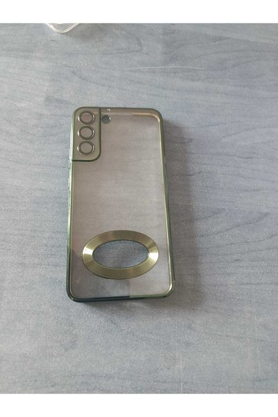 kılıfınbenden Samsung Galaxy S 22 Plus Green Case with Camera Lens Model