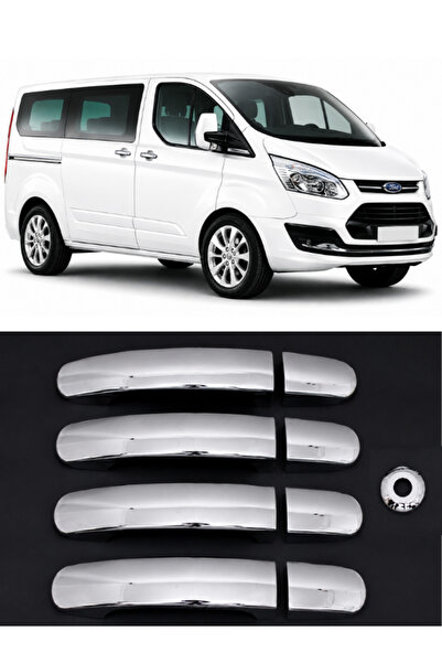 KAPOTO Ford Tourneo Custom 2012-2023 Uyumlu Krom Kapı Kolu Abs Nikelaj 4 Kapı...