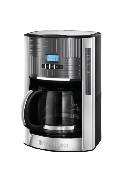 RUSSELL HOBBS Cafetiera Filtru, 25270-56 Geo Steel, 12 cesti, 1000 W, 1.5 L, ...