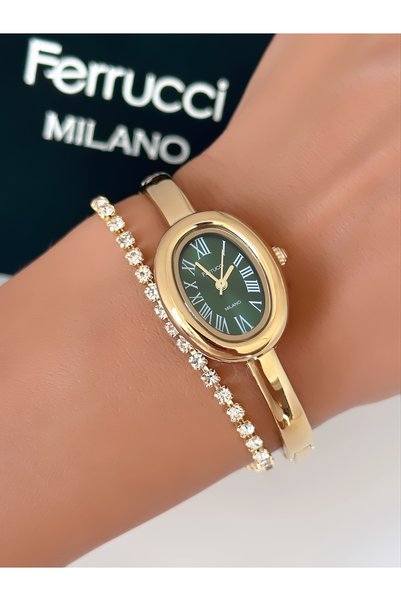 Ferrucci Steel Cord Model Women's Wristwatch Waterproof Guaranteed