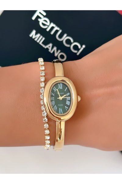 Ferrucci Steel Cord Model Women's Wristwatch Waterproof Guaranteed