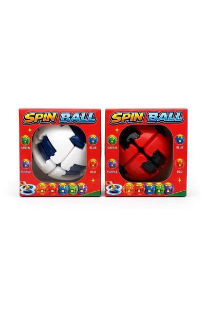 Spin Ball Bas-Döndür Eğitici Kinetik Stres Topu – Yaylı ve Rulmanlı Sistem
