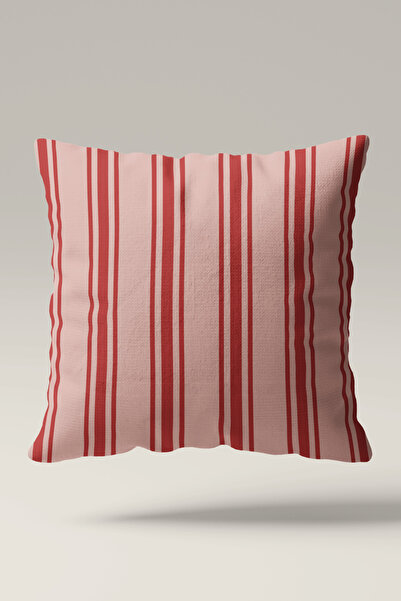 Luvis Store Rose Stripe Pink Striped Patterned Set of 2 Double-Sided Decorati...