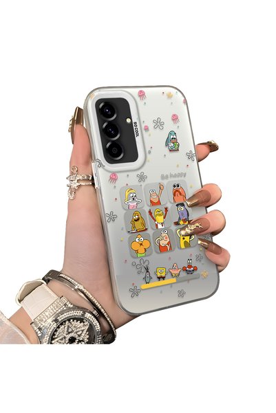 ucuc Samsung Galaxy A36/A56 Compatible Hard Acrylic Back Silicone Edge Lens P...