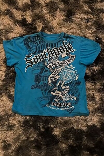 Karakedi Mavi Southpole Gothic Y2K Unisex T-Shirt
