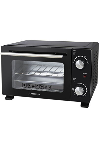 ESPERANZA Ηλεκτρικός Φούρνος 800W 10L Ρυθμιζόμενη Θερμοκρασία 90–230°C ° Χρον...