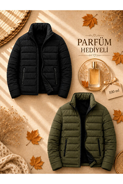 legends butik 2 Pieces Men's Quilted Inflatable Coat Jacket + 100 ml Perfume ...