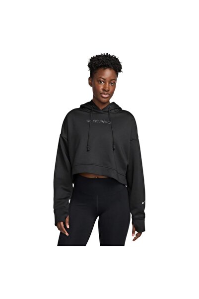Nike Γυναικείο Φούτερ Pro Therma-FIT Φλις με Κουκούλα M
