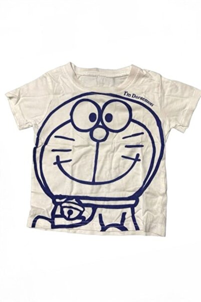 Karakedi White Doraemon Unisex T-Shirt