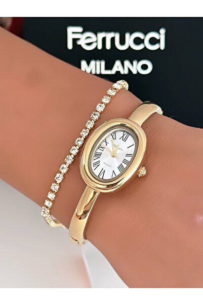 Ferrucci Steel Cord Special Design Clamp Model Women's Wristwatch 2 Years War...
