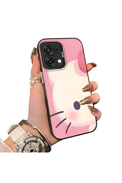 ucuc Oppo A6 Pro 4G/5G Compatible Hard Acrylic Back Silicone Edge Lens Protec...