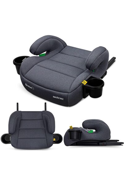 neobreez i-SANFARO i-Size ISOFIX Backless Booster Car Seat, Double Padded Foa...