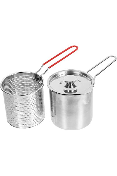 GENERAL Stainless Steel Mini Fryer, Deep Fryer for Outdoor, Fish, Turkey, with Basket
