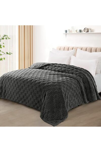 GENERAL Fleece Flannel Blanket Twin Size, Super Soft Warm Lightweight Plaid P...