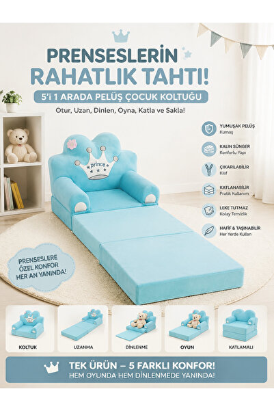 NW NessiWorld Peluş Çocuk Koltuğu – Yumuşacık, Konforlu ve Pratik