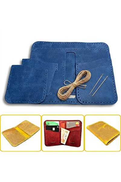 ipekbazaar DIY Lidya Real Leather Wallet Card Holder Making Kit, DIY Handmade...