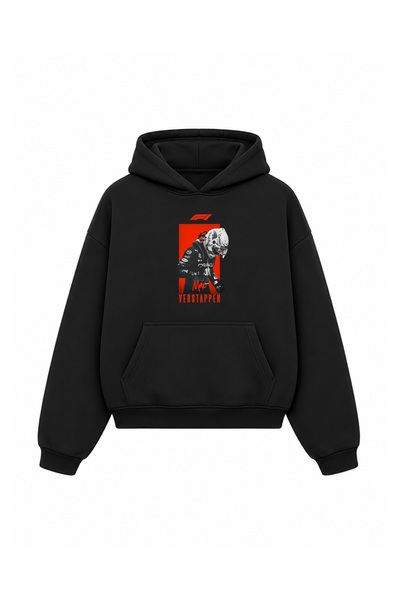 Grafftee Clothing تصميم خاص لعشاق الفورمولا 1، سترة هودي كبيرة الحجم للجنسين