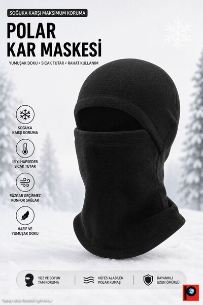 vedat paker giyim sanayi Mască de iarnă unisex din lână polară, balaclava, pr...