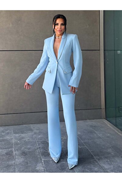 bykadriyeyılmaz Betina Classic Suit Baby Blue