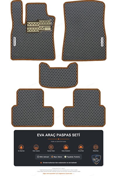 Jaecoo J7 2023 ve sonrası Premium En Üst Kalite Eva Paspas Seti Tam Set Araç İçi Paspas Takımı
