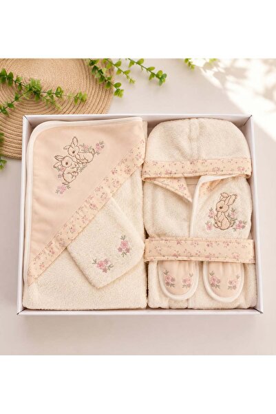 BABY ZUHU BEBEDROP BEBEK BORNOZ SETİ